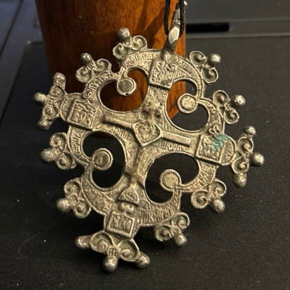 Silver Pectoral Cross Orthodox 17th Century Antique - Picture 3 of 12